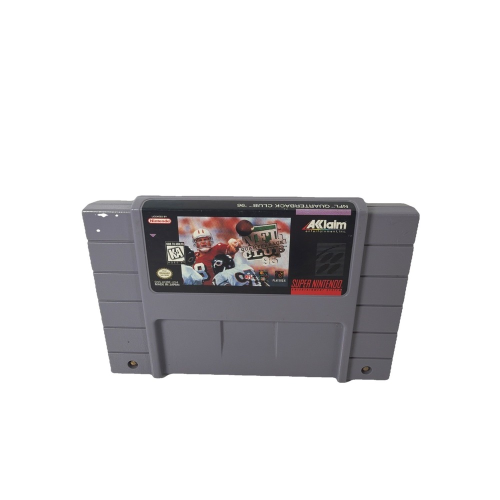 NFL Quarterback Club 96 SNES Super Nintendo Game Cartridge